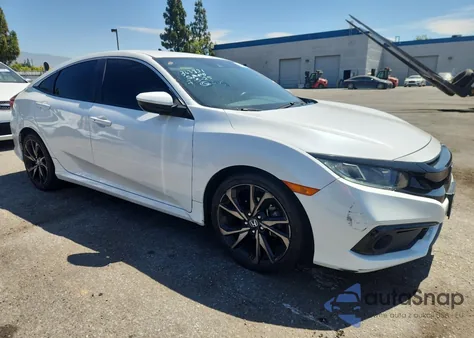 2019 Honda Civic Sport z USA, uszkodzony, nr VIN 19XFC2F88KE203559